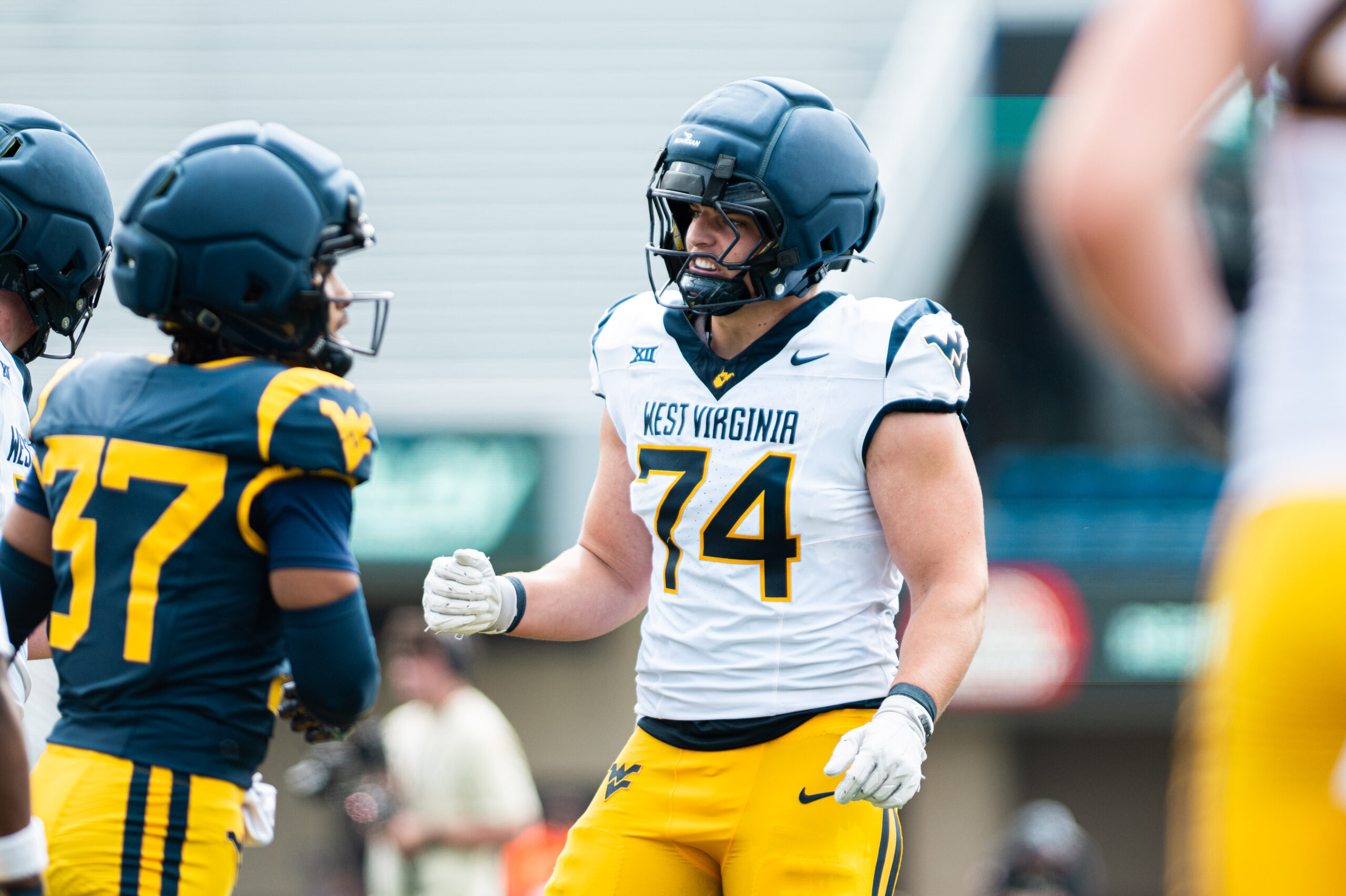 WVU's offensive line is bigger, stronger, looks different from 2025's group